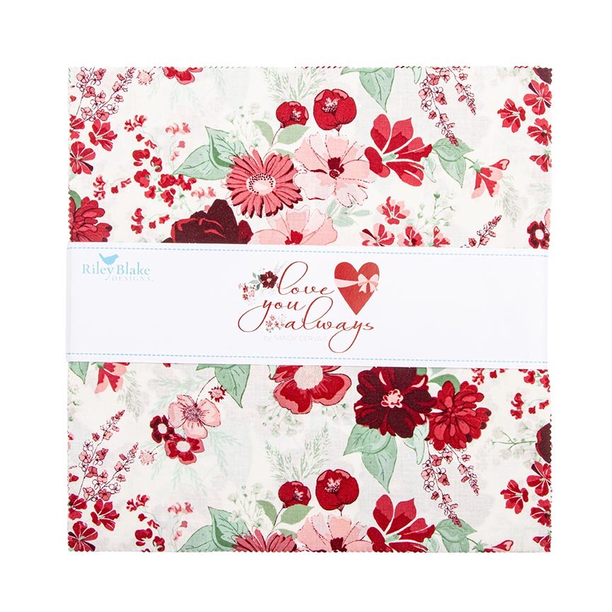Riley Blake - Love You Always 10" Stacker by Sandy Gervais 42 pcs ...