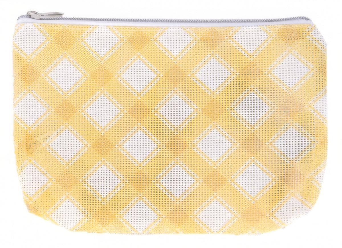 It's Sew Emma „Mad For Plaid“ Projekttasche – Netz-Tasche Im Karo-Muster, 11x16 Cm Flach, Für Nähzubehör