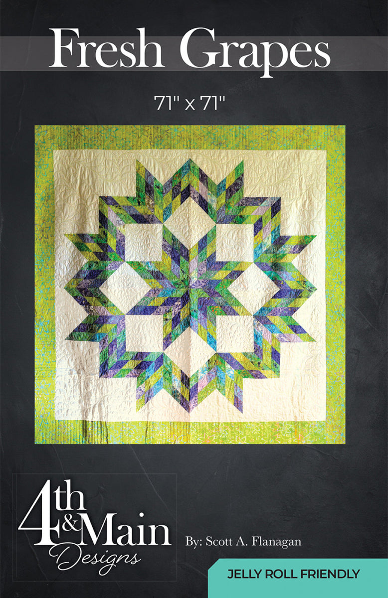 Pattern Print Grape Wine Quilt