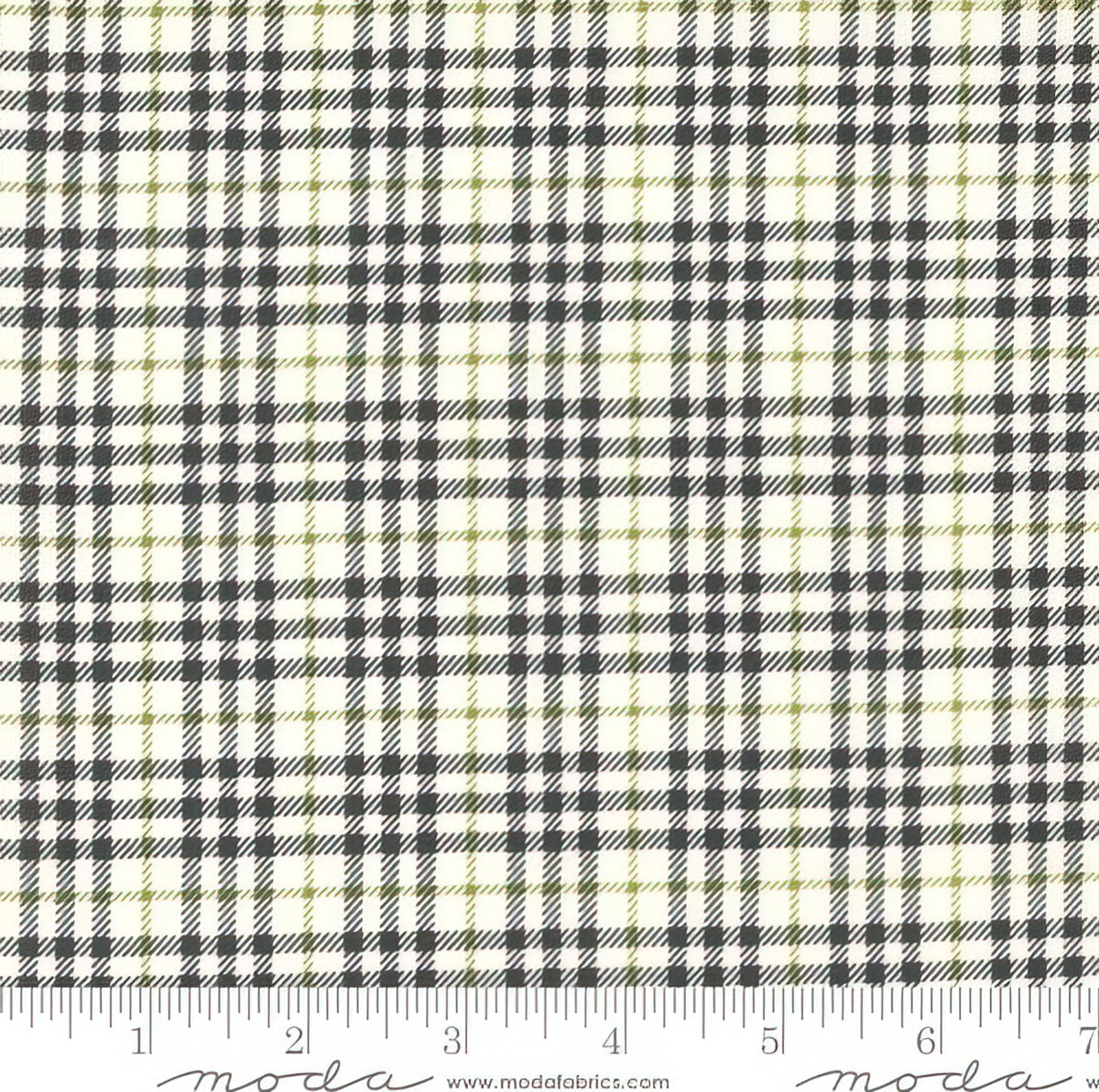 MODA FABRICS - Main Street by Sweetwater - Picnic Plaid - Vanilla/Blac ...