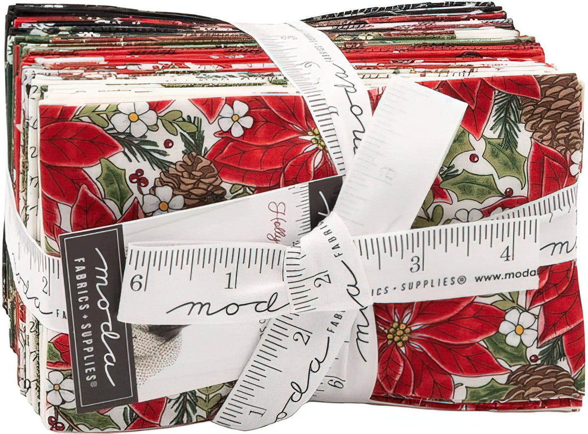 Holly Berry Tree Farm Moda Fat Quarter Bundle by Deb Strain - 30 (Thirty) 18