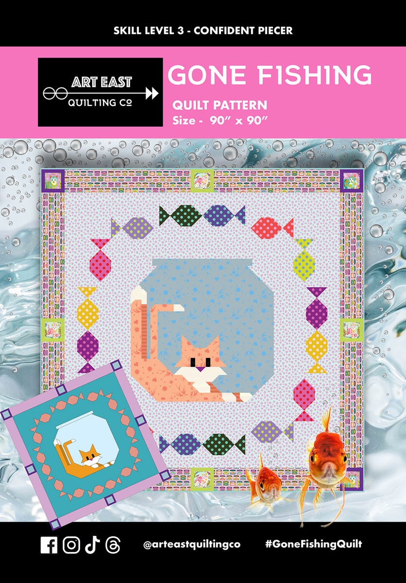 Gone Fishing Quilt Pattern by Art East Quilting Co – Quilt in a Day