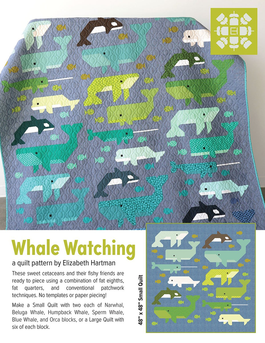 Whale Watching Quilt Pattern by Elizabeth Hartman – Quilt in a Day Whale Watching Quilt Pattern by Elizabeth Hartman – Quilt in a Day