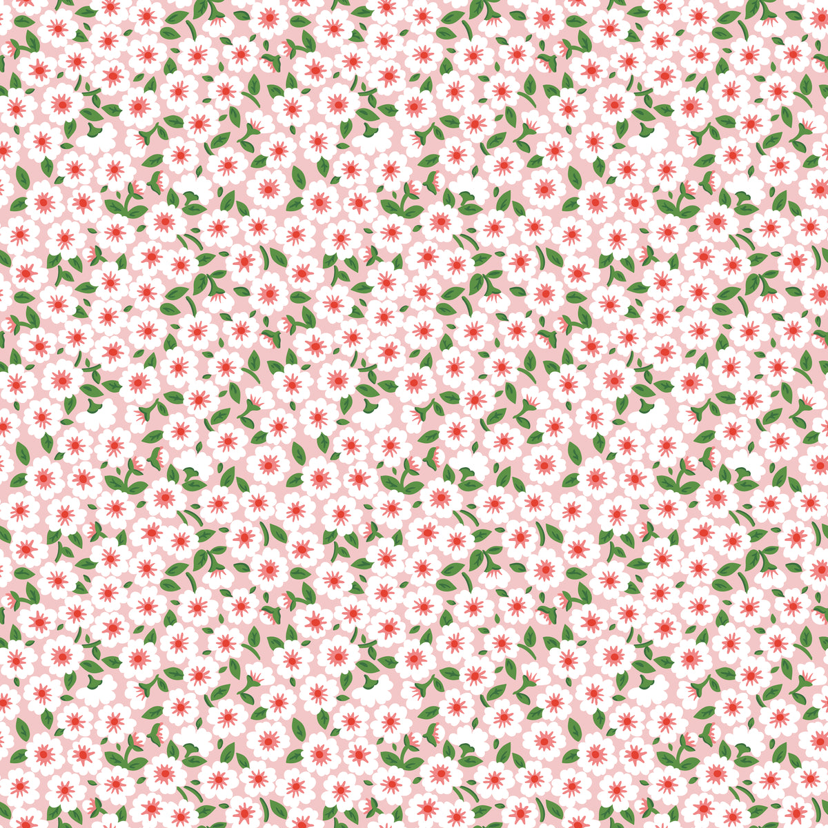 POPPIE COTTON - Flower Market by Elea Lutz - Forget Me Nots Pink