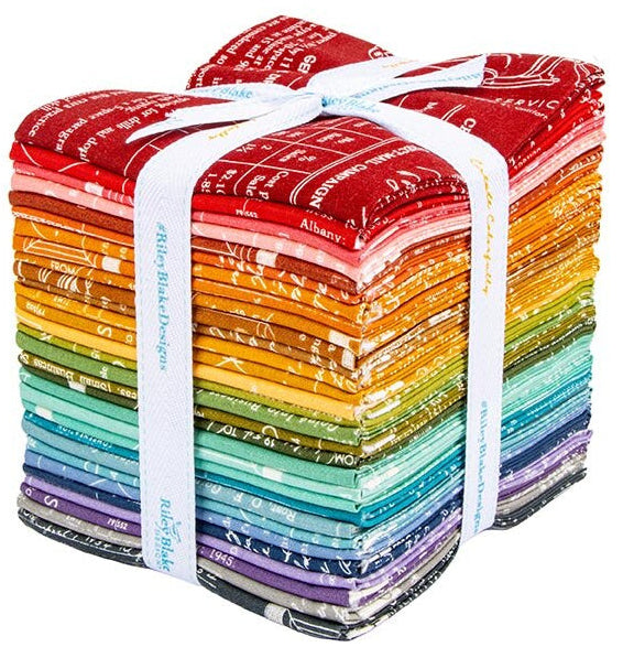 Riley Blake - TYPE/ography Fat Quarter Bundle "A" by Lori Holt 30 pcs ...