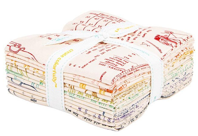 Riley Blake - TYPE/ography Fat Quarter Bundle "B" by Lori Holt 12 pcs ...