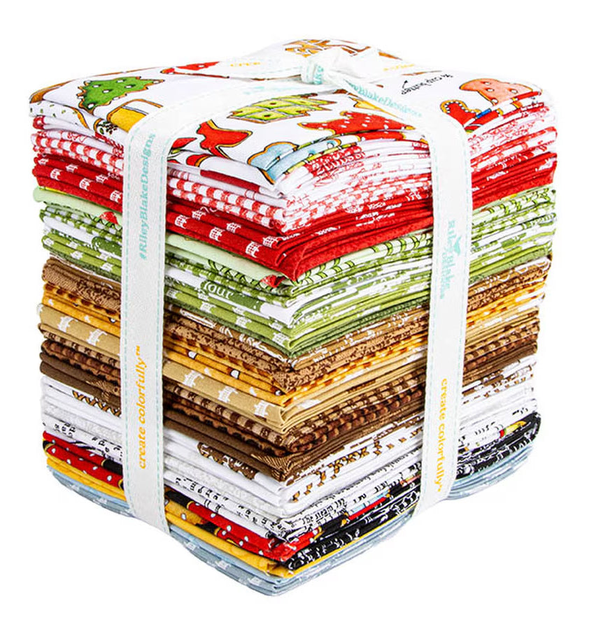 RILEY BLAKE - Gingerbread Fat Quarter Bundle by J. Wecker Frisch 33 Pc ...