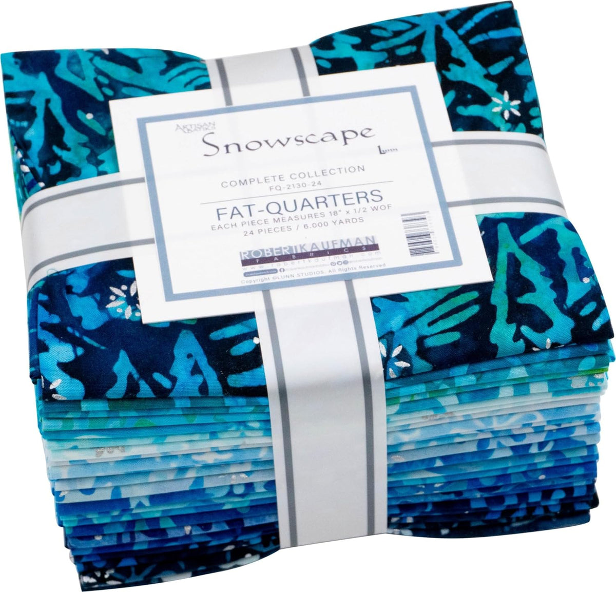 Winter's Grandeur Blue Colorstory 8 popular - Fat Quarter Bundle 13 Pieces - 11 FQs and 2 Panels by Liza Bea Studio for Robert Kaufman Fabrics