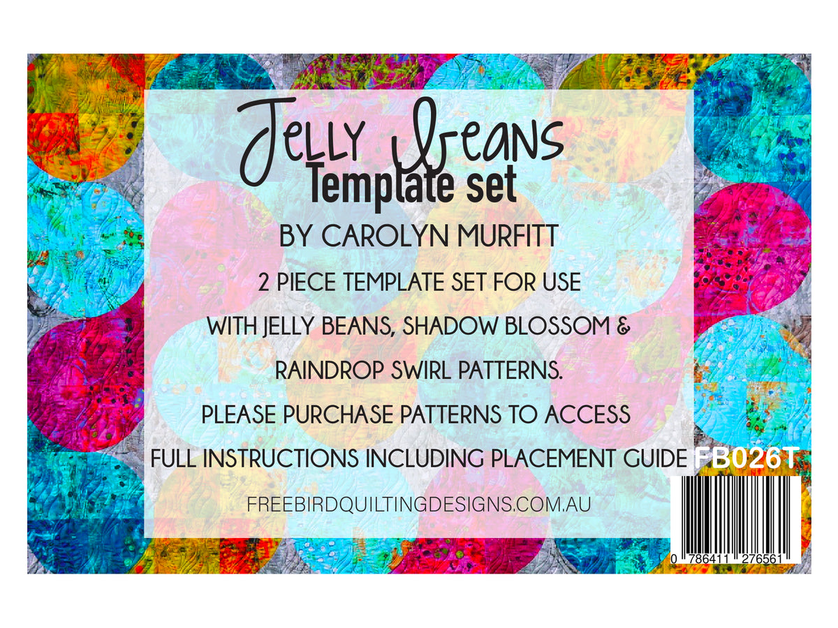 Jelly Bean Template Set by Carolyn Murfitt Quilt in a Day
