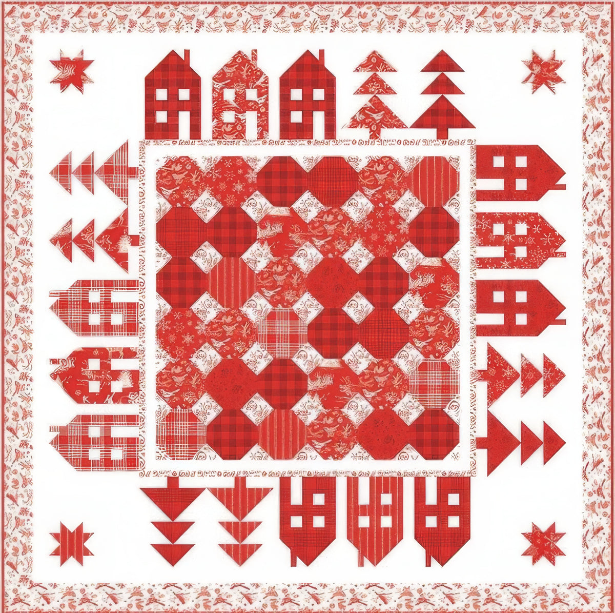 Riley Blake - Kris Kringle Panel Quilt Boxed Kit – Quilt in a Day