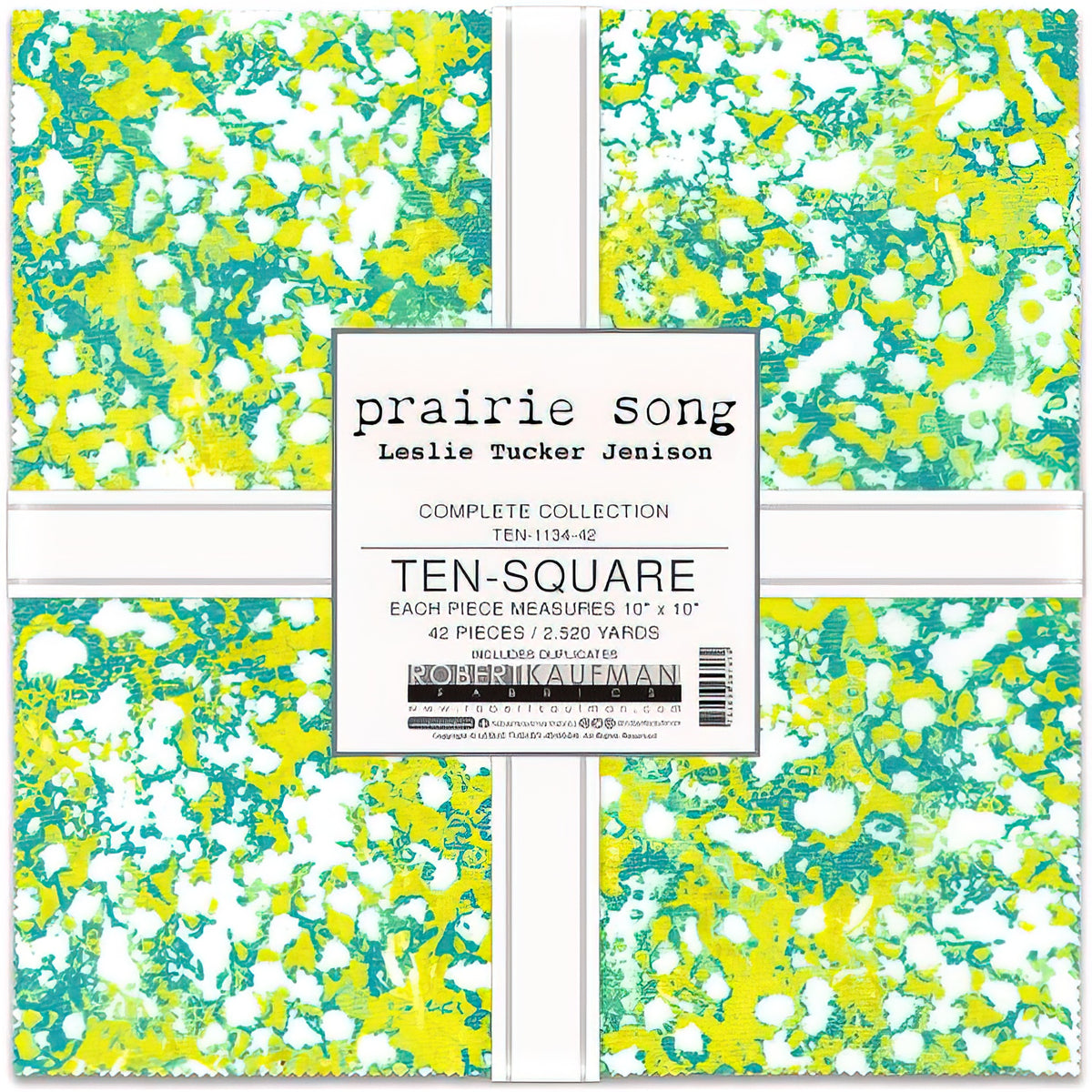 Kaufman Prairie Song Ten Inch Squares 42 pcs Quilt in a Day