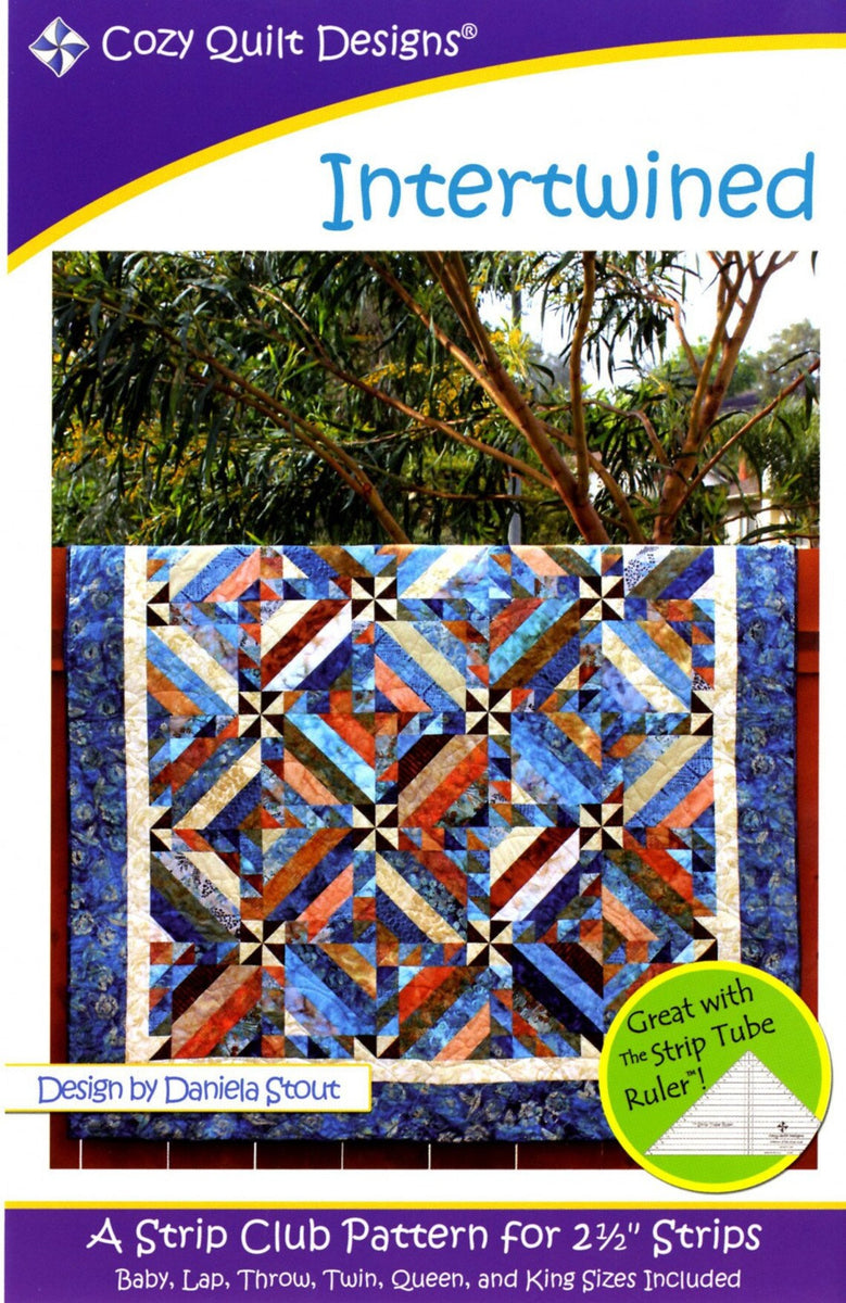 Cozy Quilt Designs Strip Club Näh-Muster – 'Streifen-Apfel-Ananas' Für 4 Größen (inkl. Anleitung)
