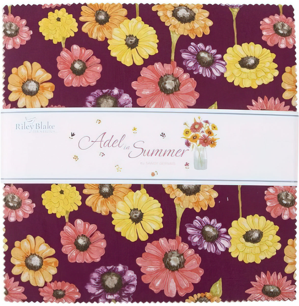 Riley Blake - Adel in Summer 10 inch Stacker Sandy Gervais 42 pcs ...