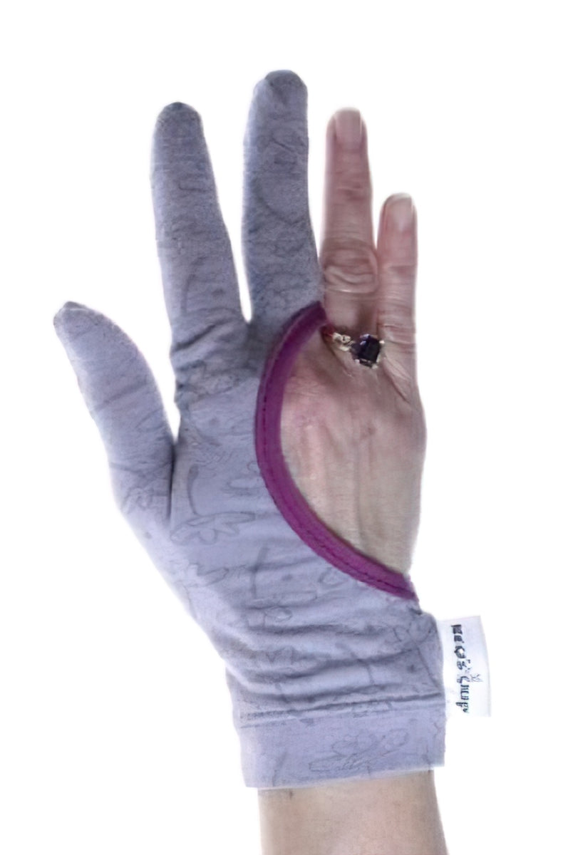 Regi's Grip Quilting Gloves Flower Print Medium