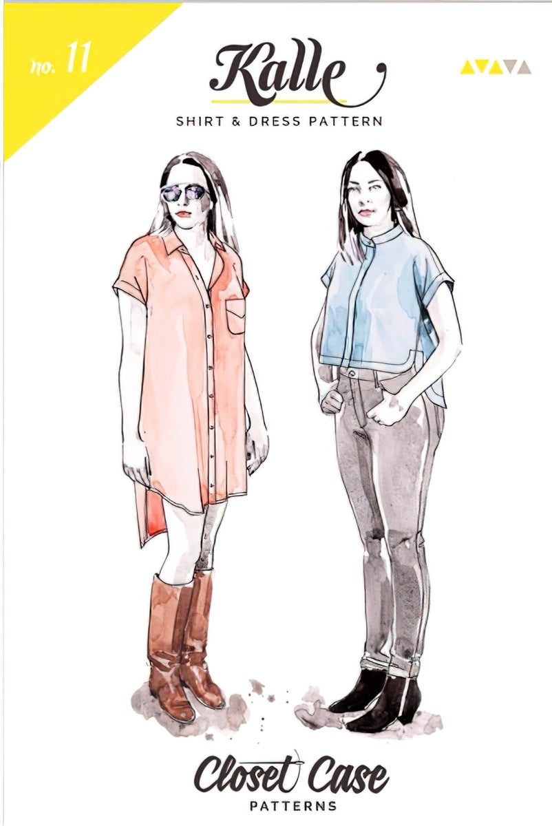 kalle shirt dress pattern Kalle Shirt & Shirtdress Pattern by Heather Lewenza