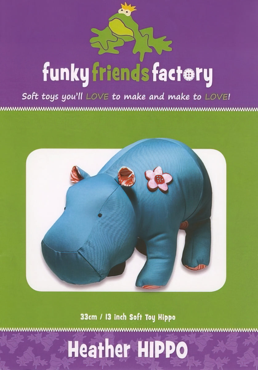 Heather Hippo Pattern by Funky Friends Factory – Quilt in a Day