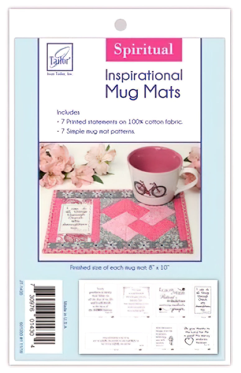 June Tailor Quilt As You Go Inspirational Mug Mats Kit Uplifting 85x105 181586424805867589