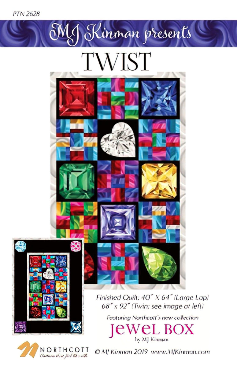 Jewel Box - Twist Quilt Pattern by MJ Kinman – Quilt in a Day