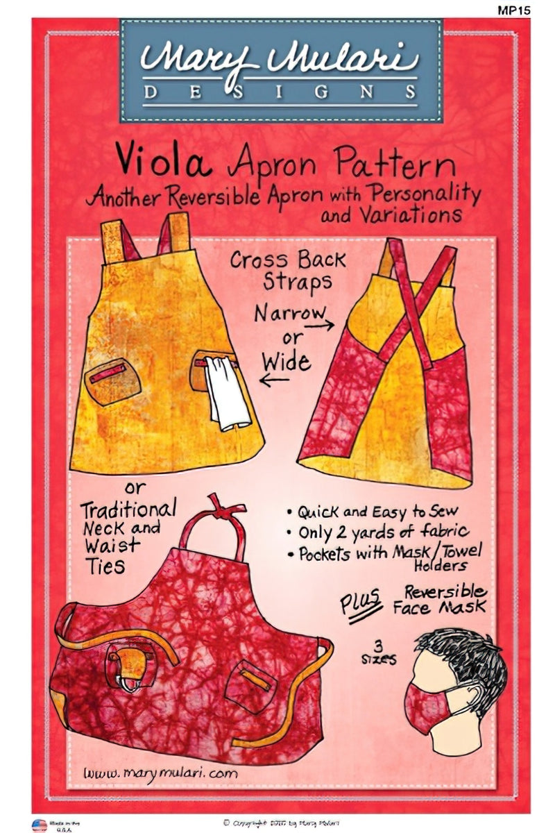 Viola Apron Pattern by Mary Mulari – Quilt in a Day viola-apron-pattern-by-mary-mulari-quilt-in-a-day