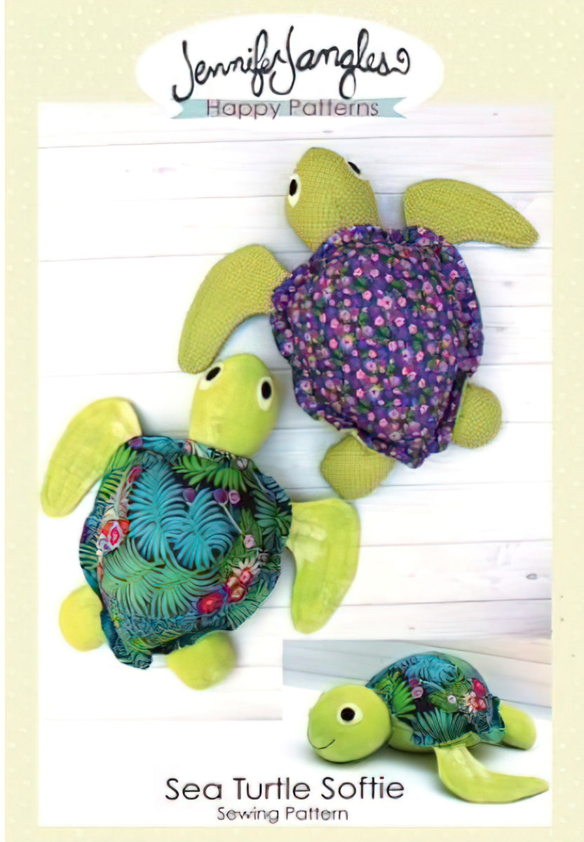 Sea Turtle Softie Pattern by Jennifer Jangles – Quilt in a Day Sea Turtle Softie Pattern by Jennifer Jangles – Quilt in a Day