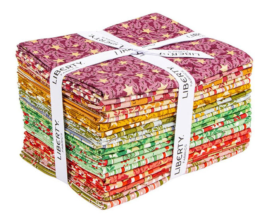 【miladyページ】0W1リフィル✖️3 Riley Blake - Festive Magic Fat Quarter Bundle by Liberty Fabrics