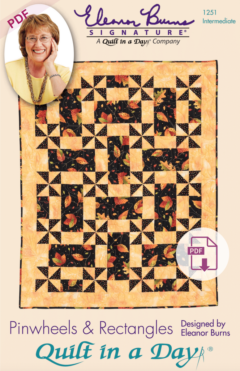 Digital Pattern - Pinwheels & Rectangles by Quilt in a Day