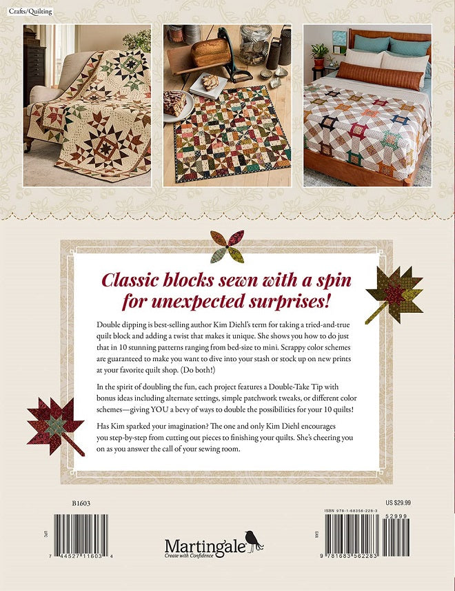 Simple Double-Dipped Quilts Book by Kim Diehl – Quilt in a Day