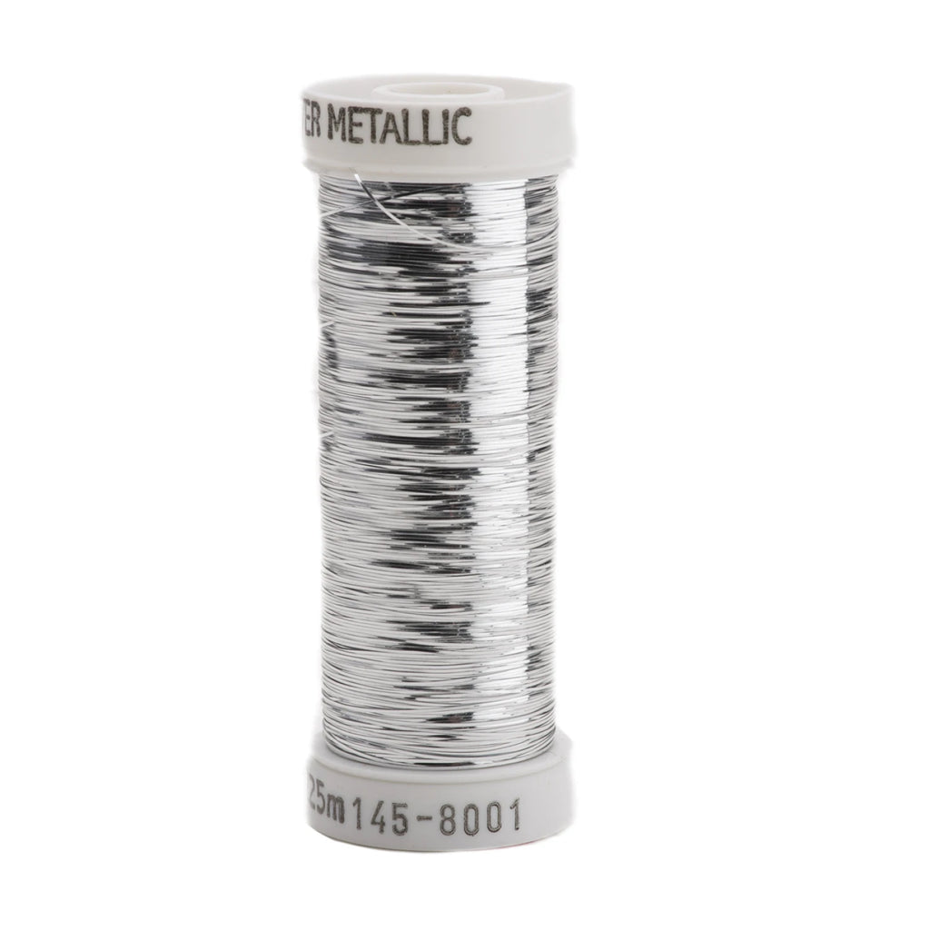 Sliver Metallic Nylon/Polyester Thread - Grey - 250 yds – Quilt in a Day