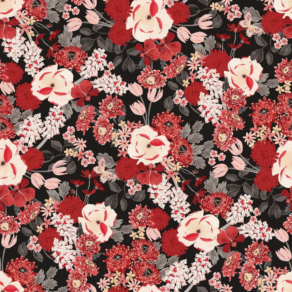 CAMELOT FABRICS - Blooms and Bows by Gabrielle Neil - Flourishing Bloo ...