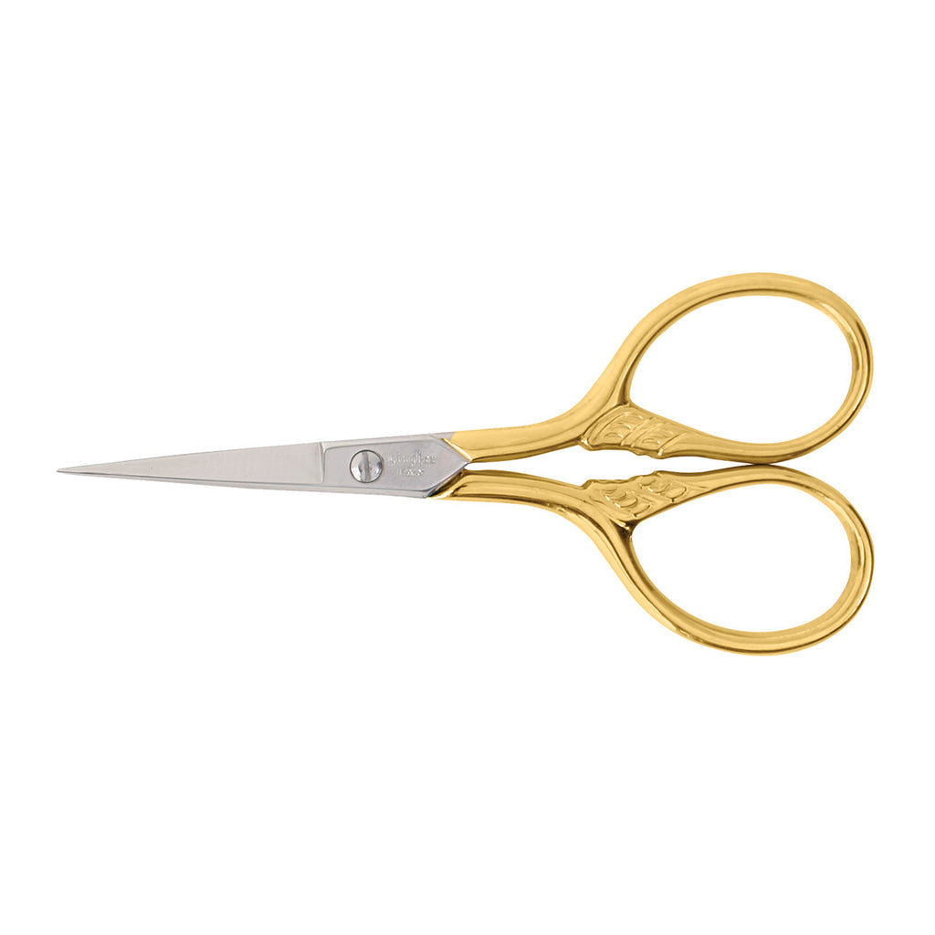 Lion Scissors Gingher 3.5 Inch Goldhandle Lions Tail Embroidery Scissors – Quilt in a Day