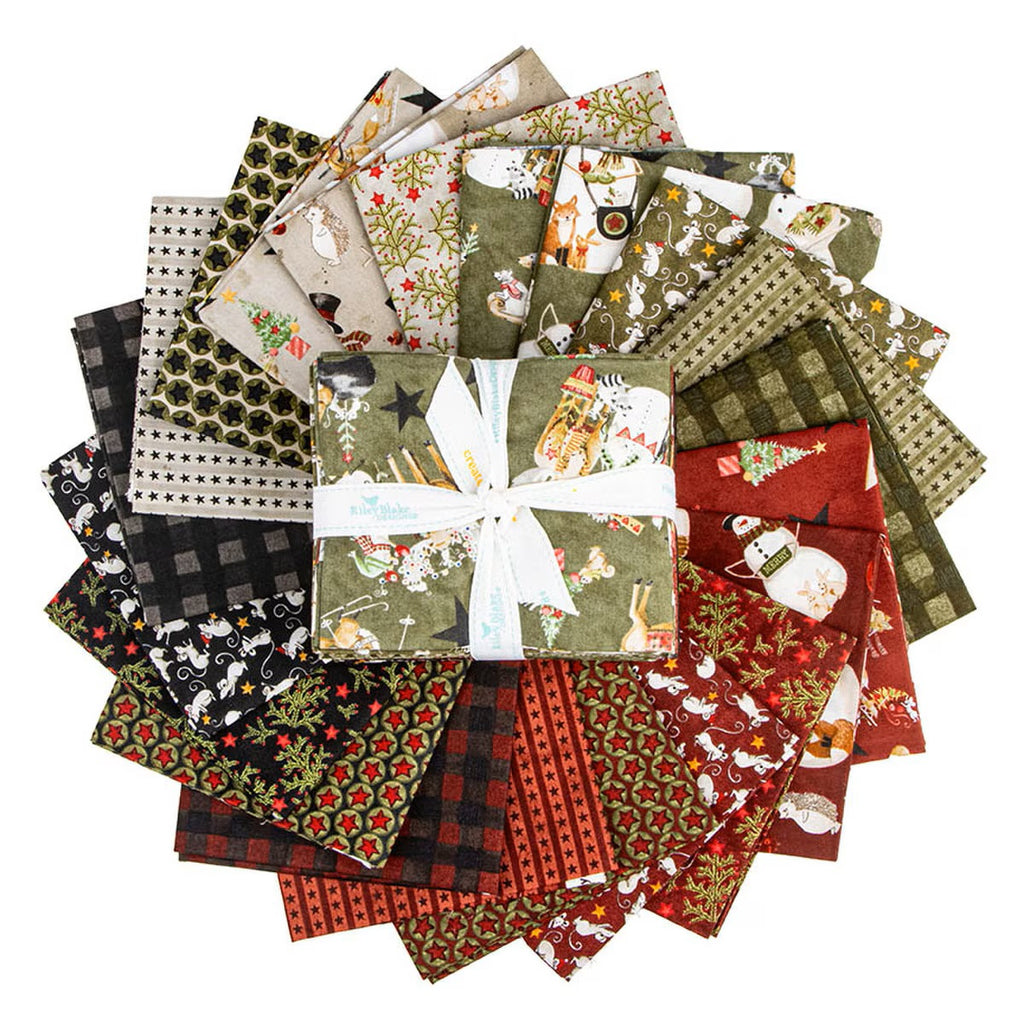RILEY BLAKE - Northern Christmas Fat Quarter Bundle by Teresa Kogut 21 ...