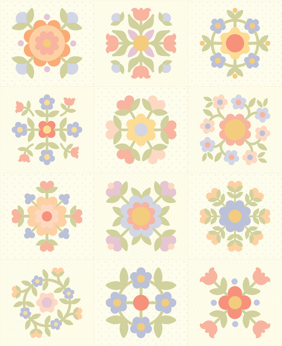 MODA - Pastel Prairie - Pastel Prairie Panels 36