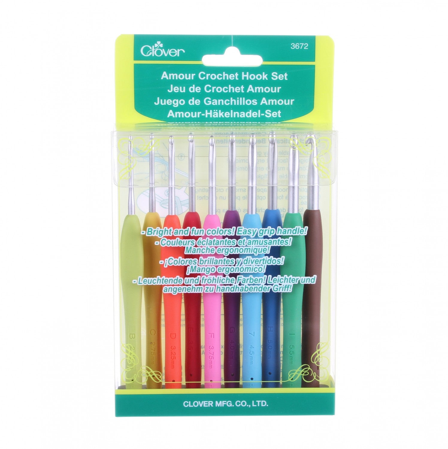 Clover Amour Crochet Hook Set (10pc) outlet