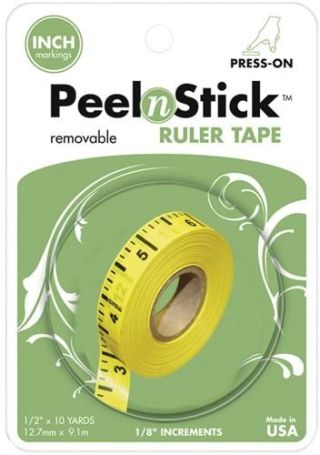 Therm-O-Web Peel n Stick Removable Ruler Tape - 1/2 inch x 10 yds ...