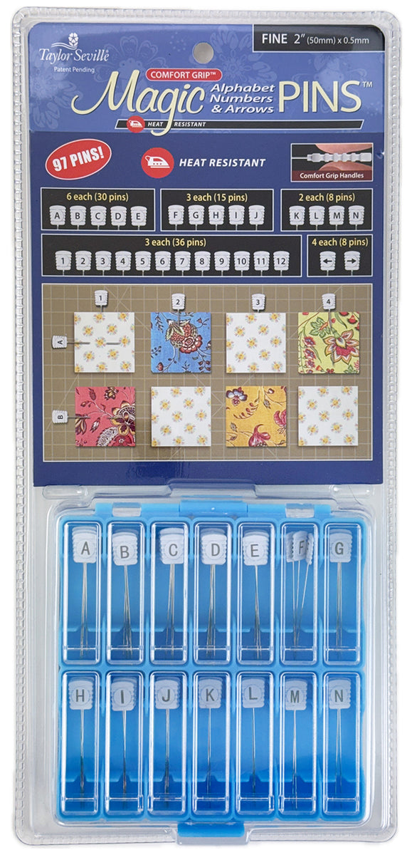 Magic Pins - Magic Alphabet Numbers & Arrows Pins – Quilt in a Day