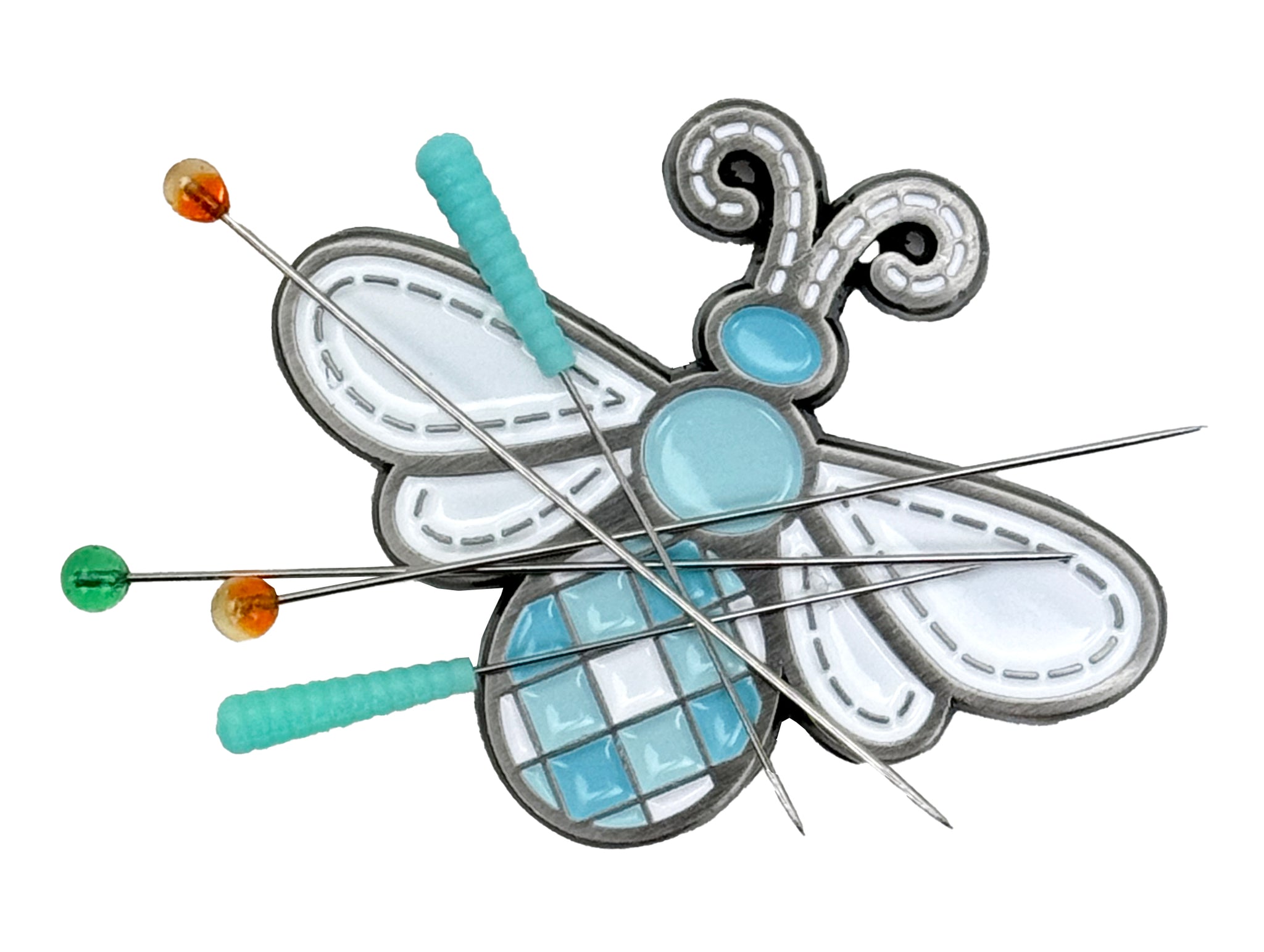 Cottage Bee In My Bonnet Enamel Needle Minder by Lori Holt – Quilt