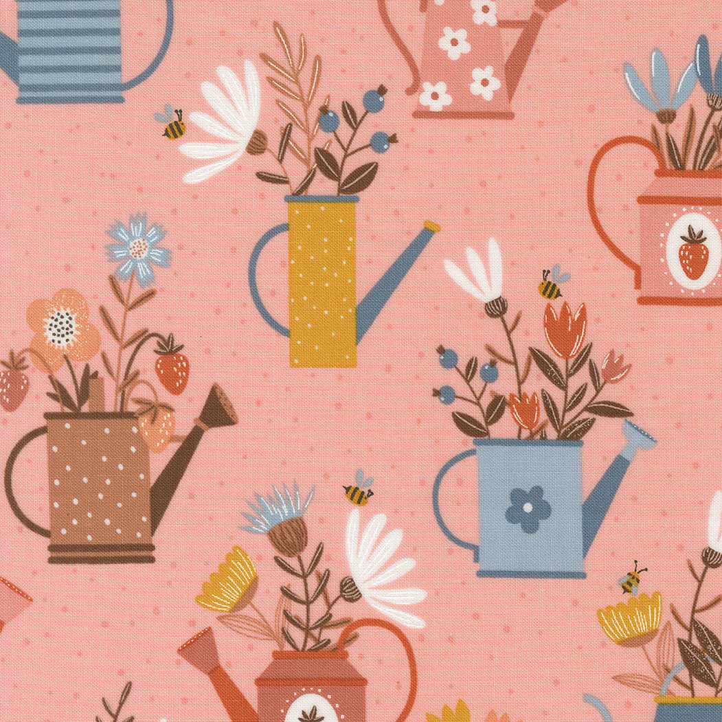 MODA - Blossoms and Blooms by Elena Amo - Watering Cans Novelty