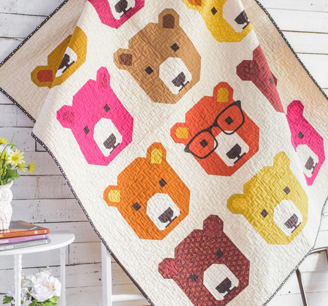 Online Kona Bjorn Bear Quilt Kit