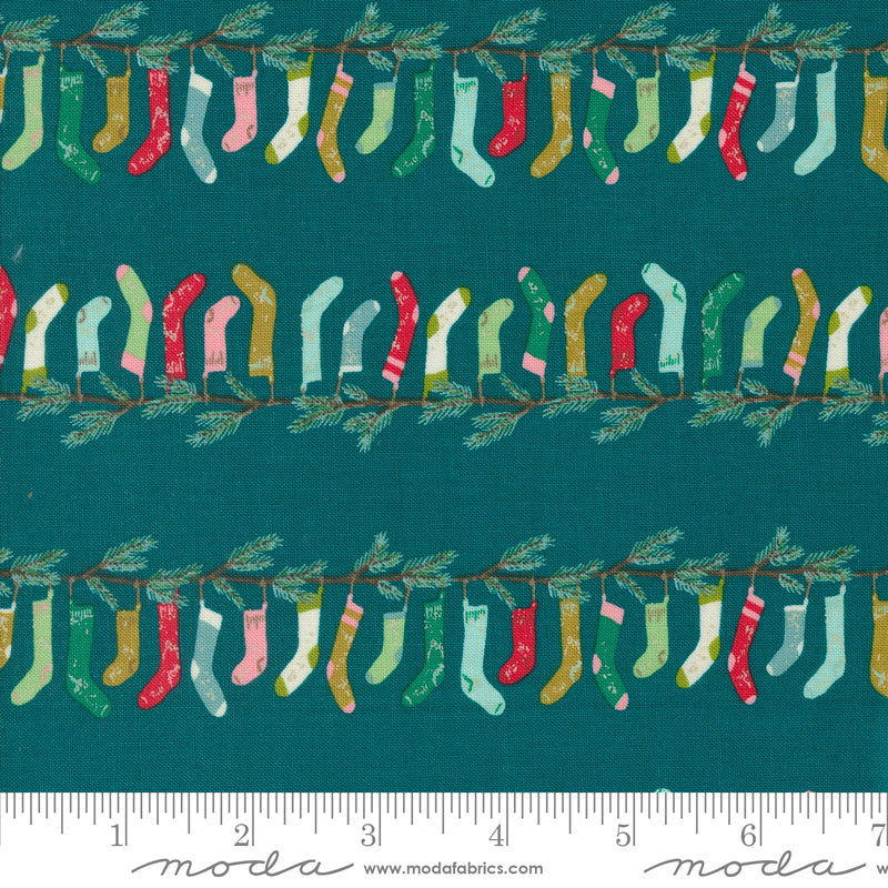 Wonderland: Stockings in Teal Wonderland: Stockings in Teal