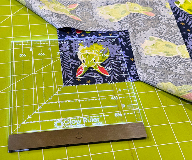 Glow 6 inch Square Ruler by Carolina Moore – Quilt in a Day