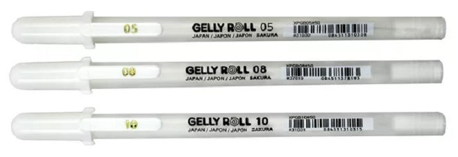Sakura-bolígrafo De Tinta De Gel Blanco, Rotulador Clásico Gelly Roll Marcador De Resaltado Artisti La Tienda Dorada