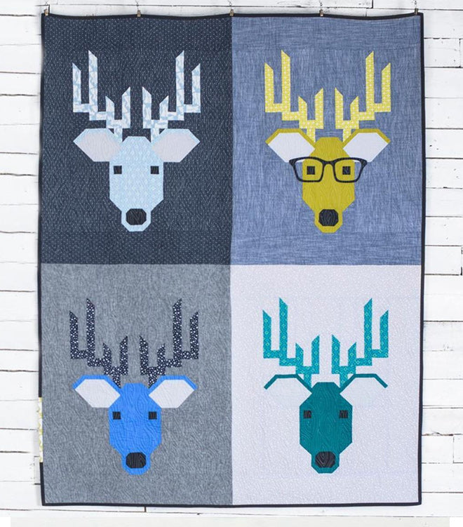 High quality Dwight the Deer Flannel Quilt Kit