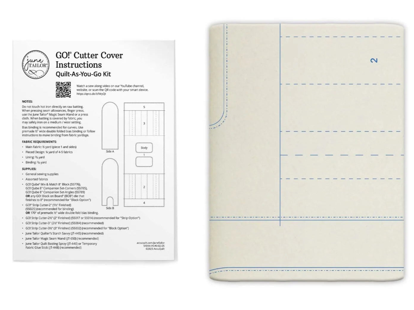 Cutter Cover Accuquilt 51044 GO! Cutter Cover Quilt-As-You-Go Kit – Quilt in a Day