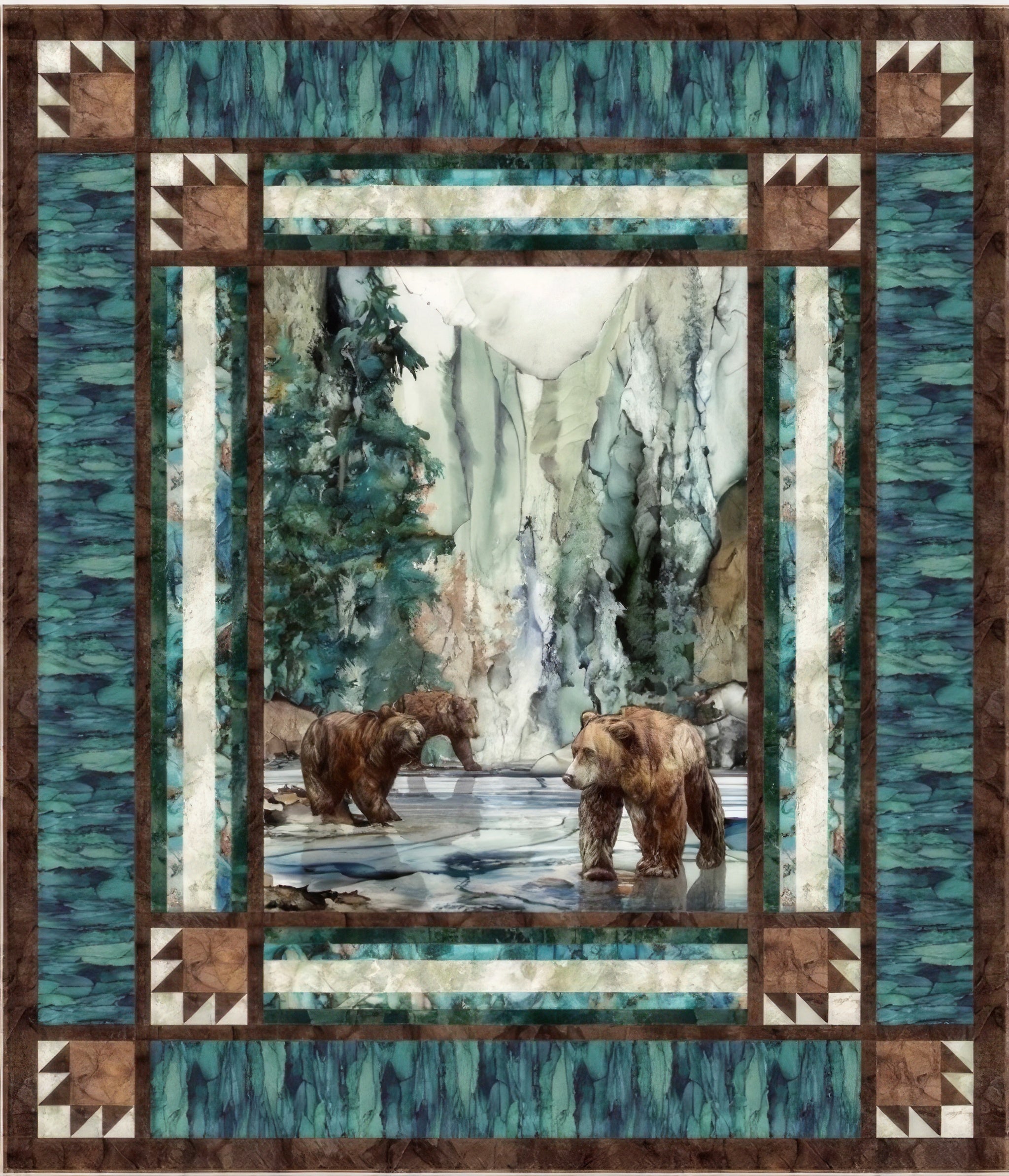 KIT - Northern Tracks Quilt Kit - Bear Panel – Quilt in a Day