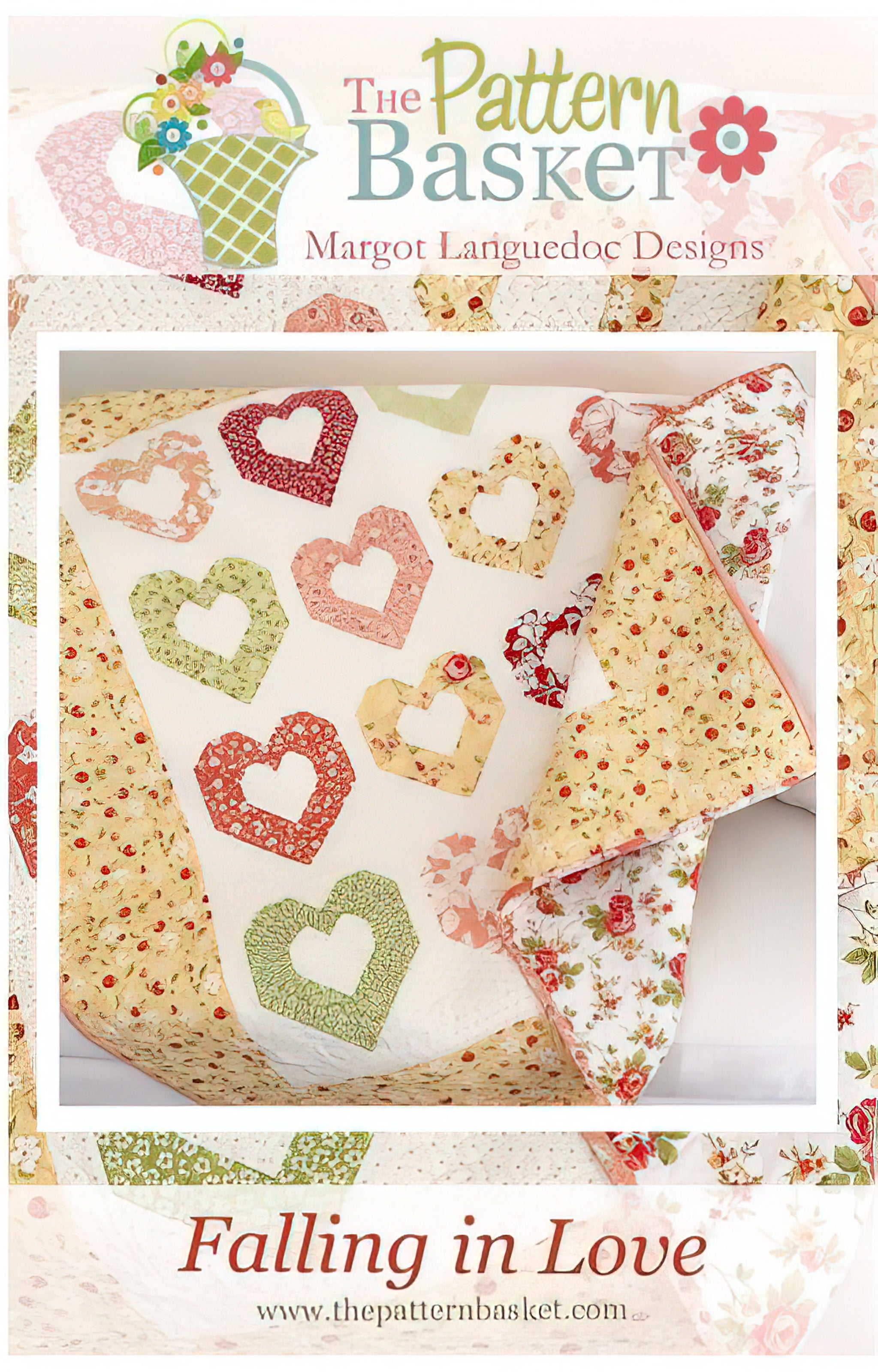 Love Shack Patterns Falling in Love Pattern by The Pattern Basket – Quilt in a Day