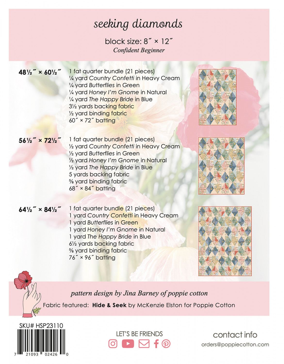 Rosa - 5 Metre Backing Bundle Rosa - 5 Metre Backing Bundle