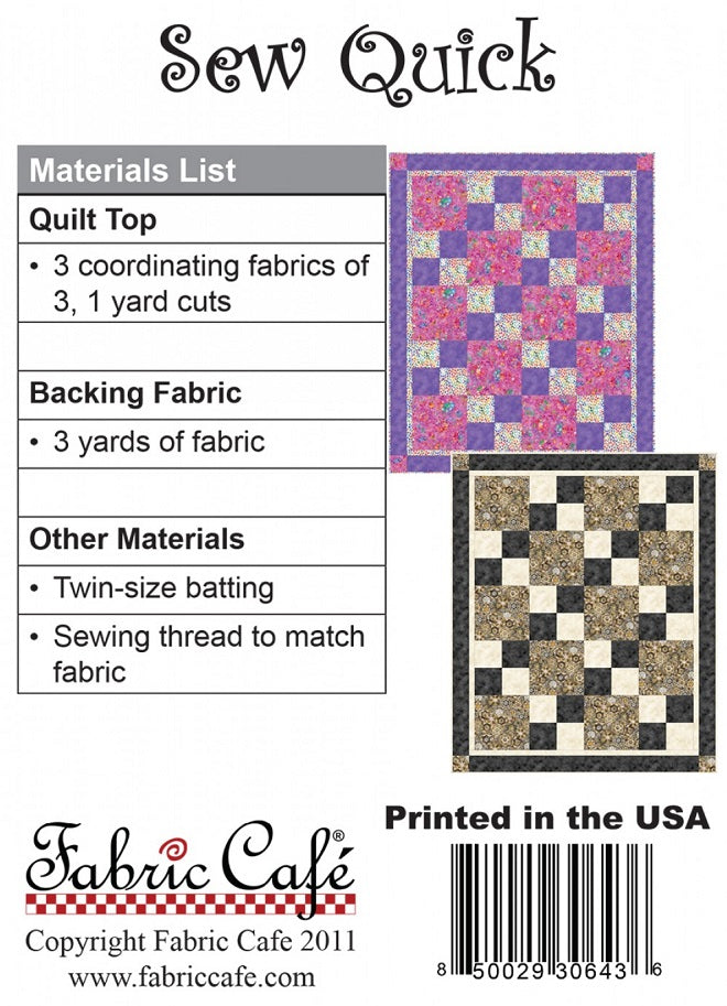 Sew Quick Quilt Pattern By Fabric Cafe Quilt In A Day sew-quick-quilt-pattern-by-fabric-cafe-quilt-in-a-day
