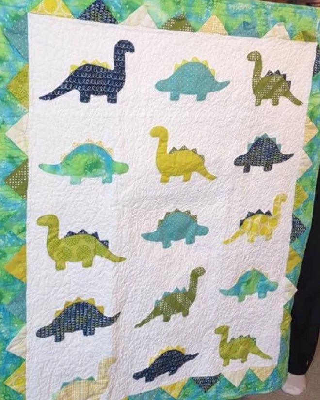 Dino Roar Quilt Pattern by Slice of Pi Quilts – Quilt in a Day