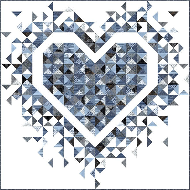 Exploding Heart Quilt Pattern by Slice of Pi Quilts – Quilt in a Day