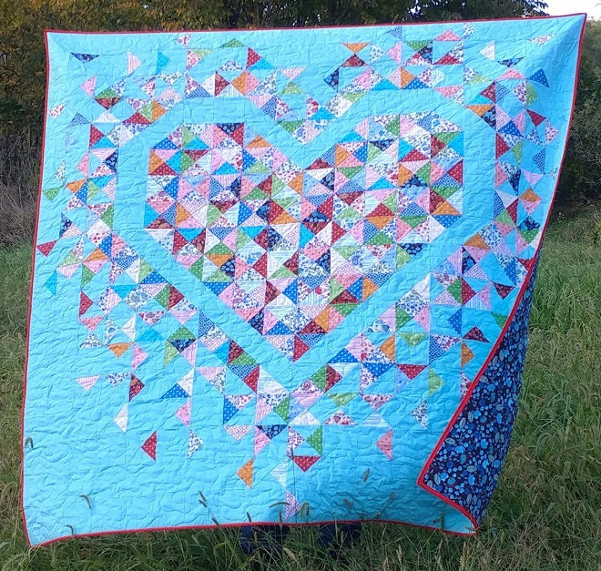 Imploding Heart Quilt Exploding Heart Quilt Pattern by Slice of Pi Quilts – Quilt in a Day